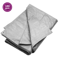 Lona 180 g/m² 3x5 m PEAD cinzento
