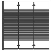 Divisória de chuveiro dobrável 3 painéis 130x130 cm ESG