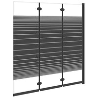 Divisória de chuveiro dobrável 3 painéis 130x130 cm ESG