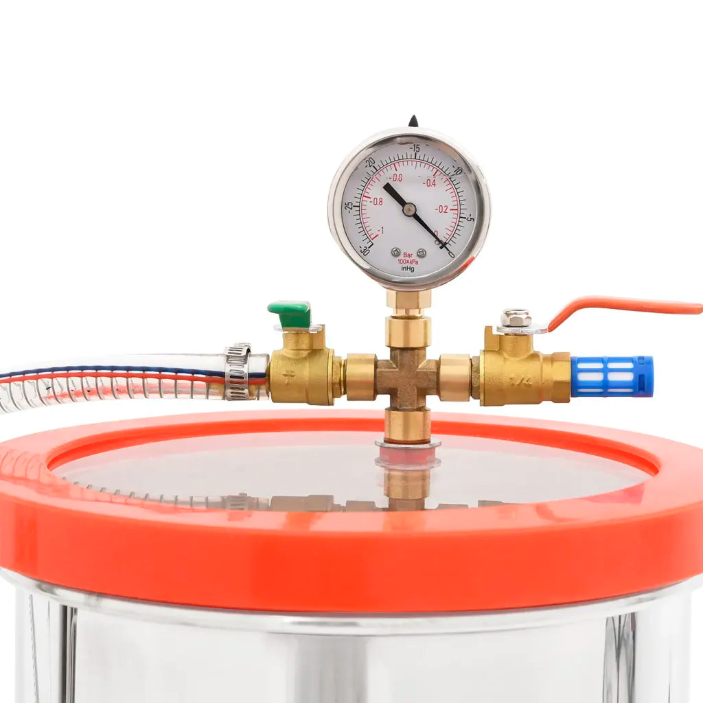 Câmara de vácuo em aço inoxidável 7,4 L