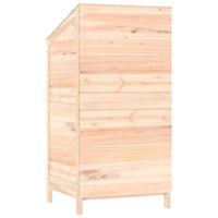 vidaXL Abrigo de jardim 55x52x112 cm madeira de abeto maciça