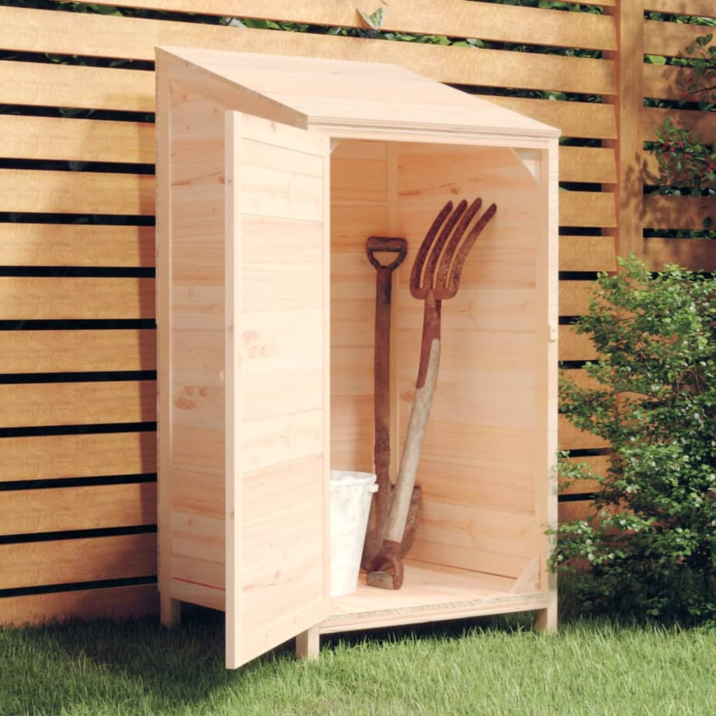 vidaXL Abrigo de jardim 55x52x112 cm madeira de abeto maciça