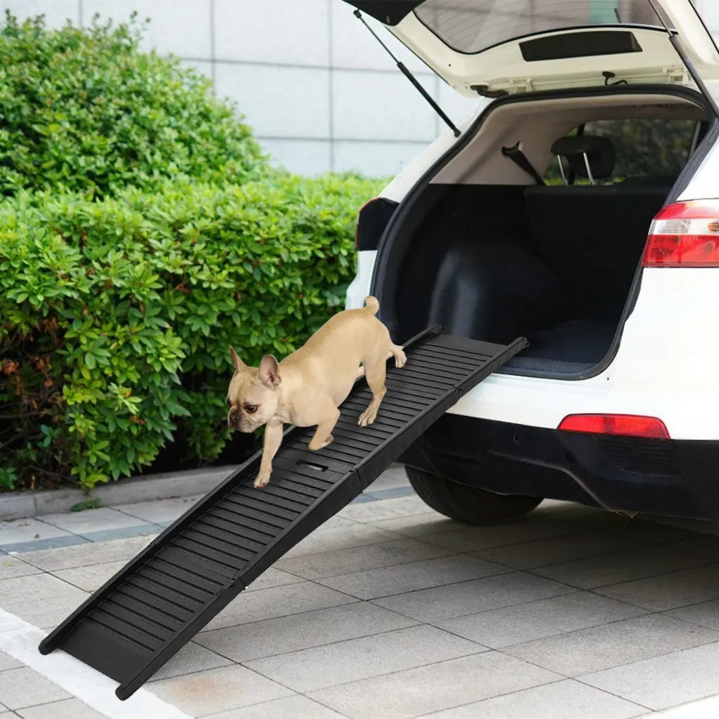 Rampa dobrável para cães 153x40x12,5 cm plástico