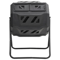 Caixote de compostagem para jardim 73x64x95 cm 160 L