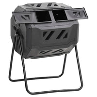 Caixote de compostagem para jardim 73x64x95 cm 160 L