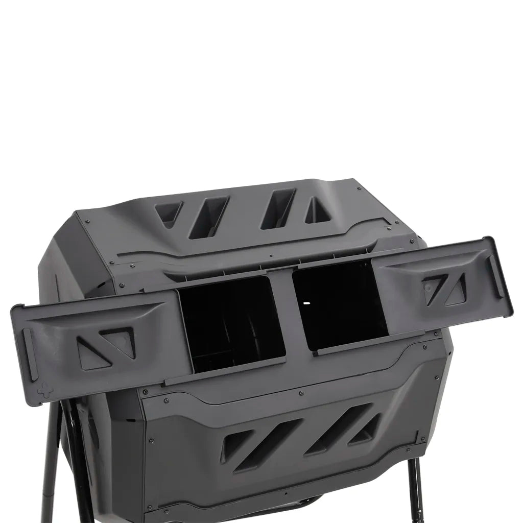 Caixote de compostagem para jardim 73x64x95 cm 160 L