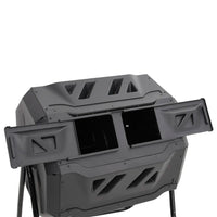 Caixote de compostagem para jardim 73x64x95 cm 160 L