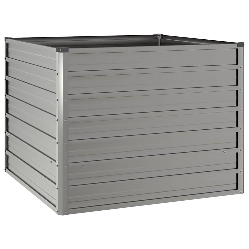 vidaXL Canteiro de jardim 100x100x77 cm aço corten cor enferrujado