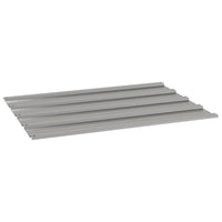 vidaXL Painel de telhado 12 pcs 60x44 cm aço corten cor enferrujado