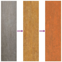 vidaXL Painel de telhado 12 pcs 60x44 cm aço corten cor enferrujado