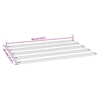 vidaXL Painel de telhado 12 pcs 60x44 cm aço corten cor enferrujado