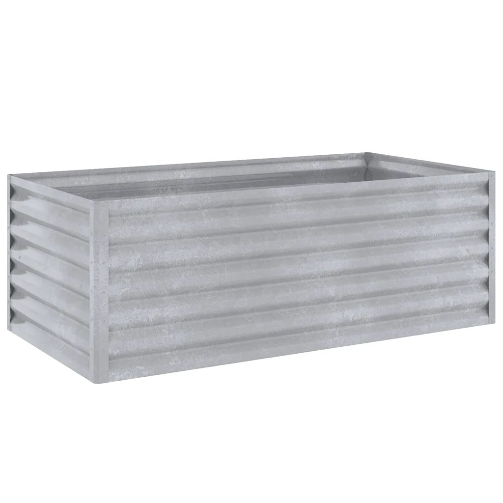Canteiro elevado de jardim 100x50x36 cm Aço Corten