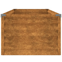 Canteiro elevado de jardim 100x50x36 cm Aço Corten