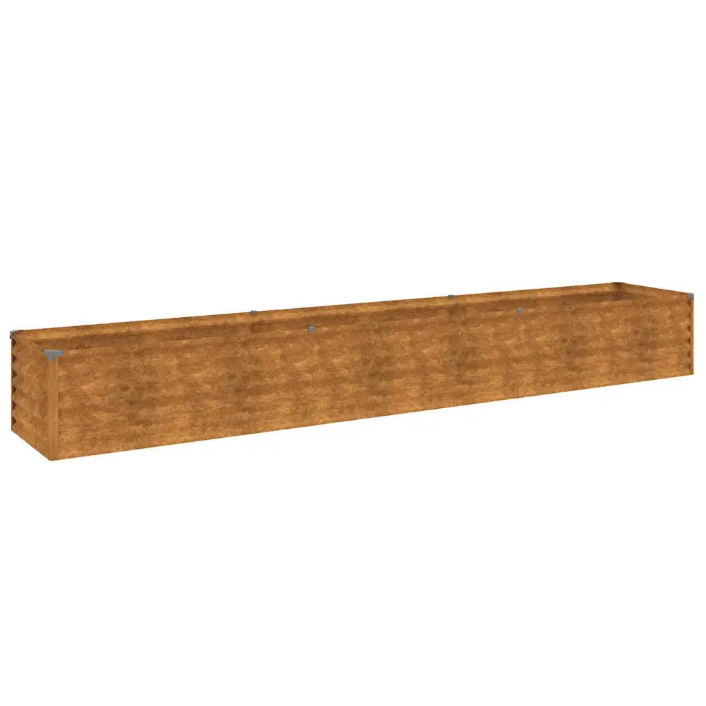 Canteiro elevado de jardim 291x50x36 cm Aço Corten