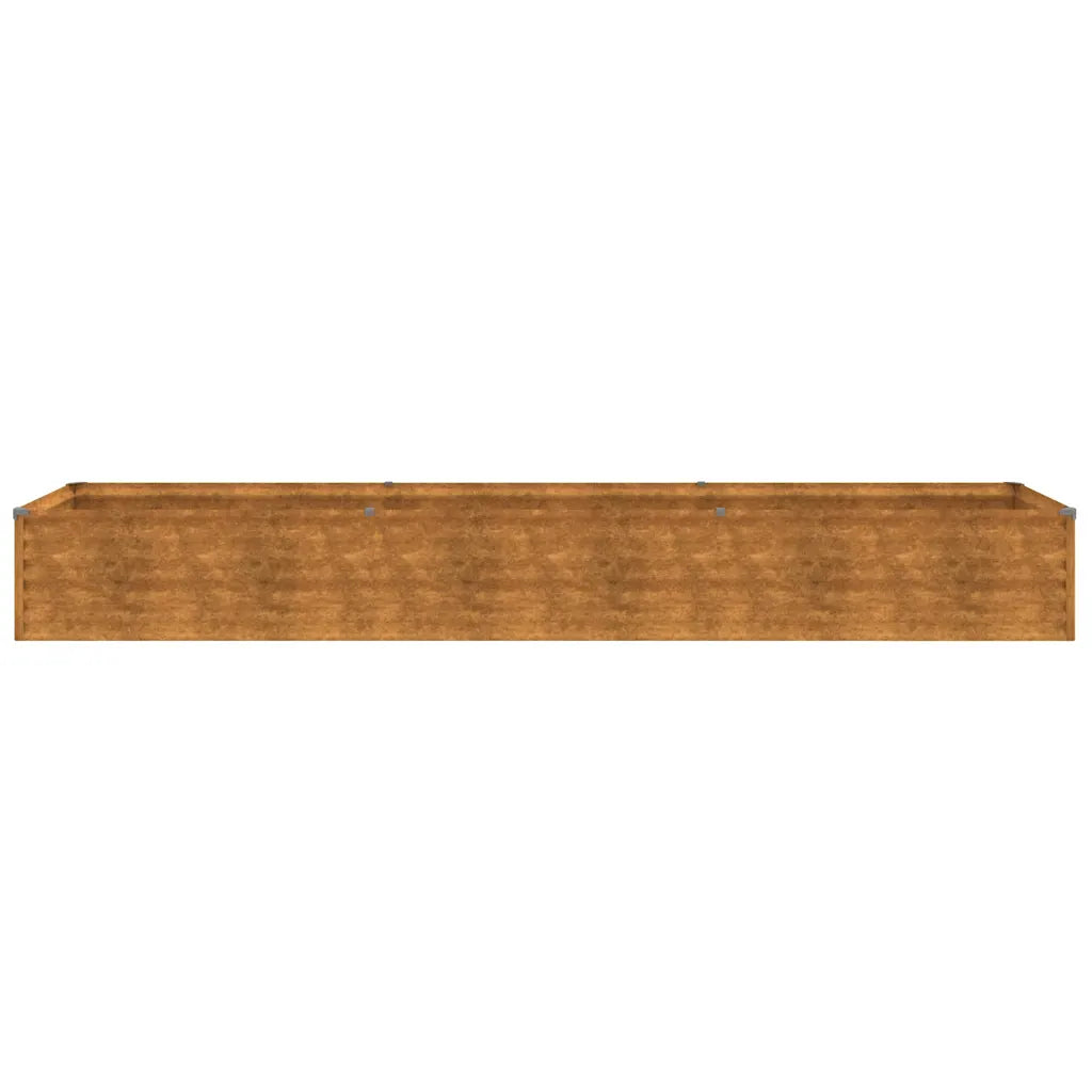 Canteiro elevado de jardim 291x50x36 cm Aço Corten