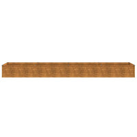 Canteiro elevado de jardim 386x50x36 cm Aço Corten