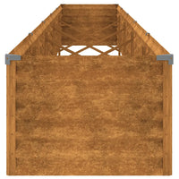 Canteiro elevado de jardim 482x50x36 cm Aço Corten