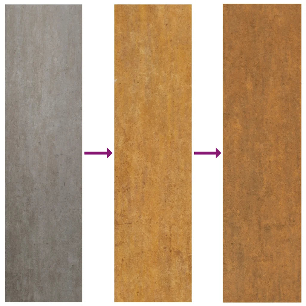 Canteiro elevado de jardim 482x50x36 cm Aço Corten