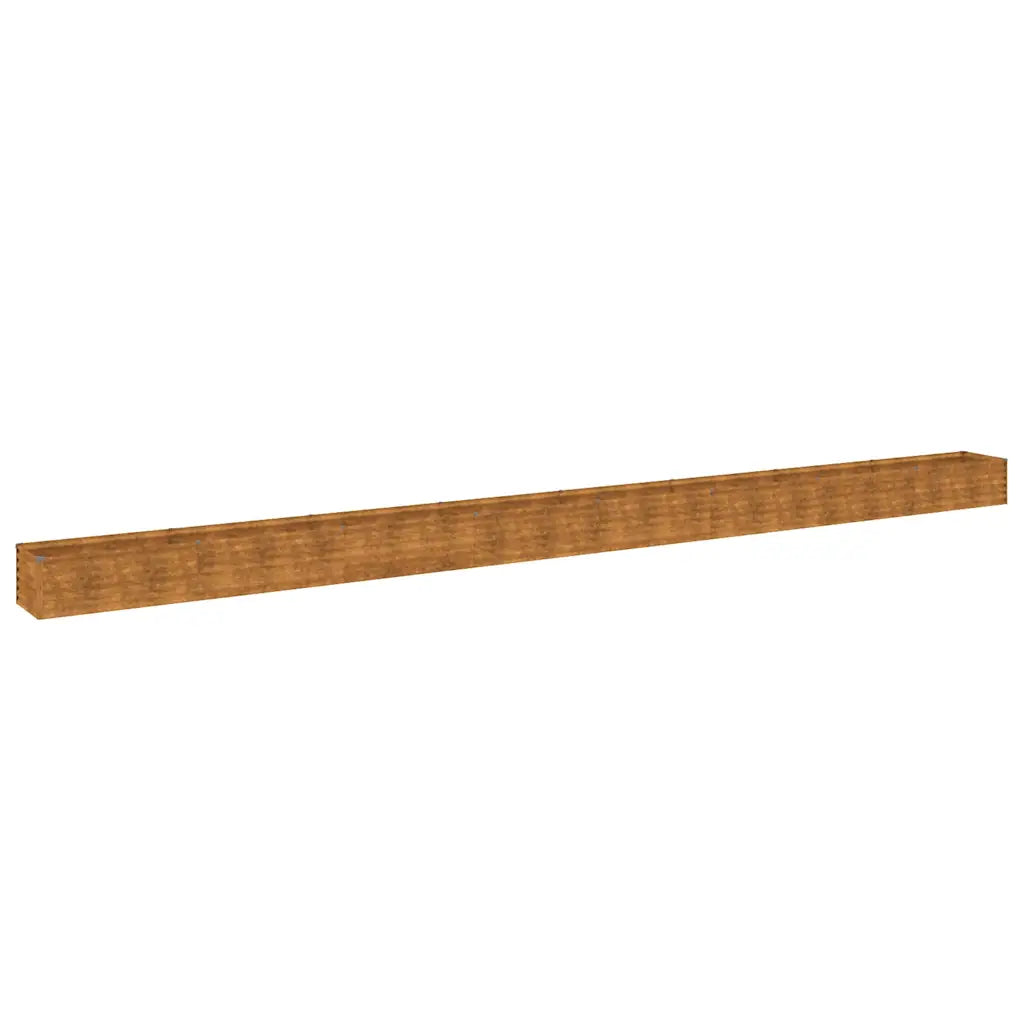 Canteiro elevado de jardim 770x50x36 cm aço corten