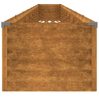 Canteiro elevado de jardim 770x50x36 cm aço corten