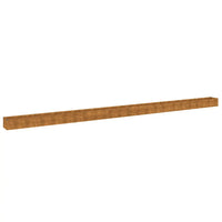 Canteiro elevado de jardim 960x50x36 cm aço corten
