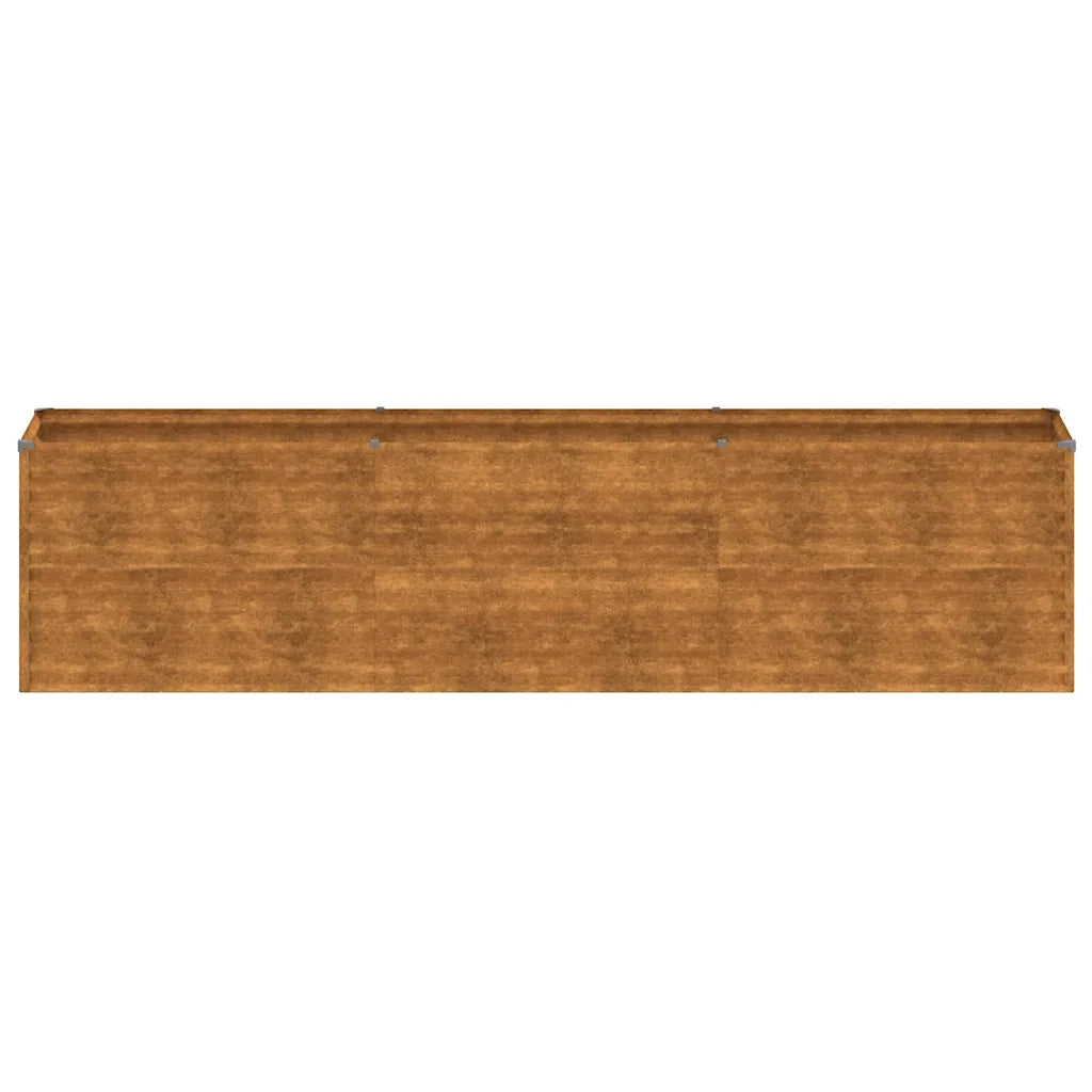 Canteiro elevado de jardim 291x50x69 cm Aço Corten