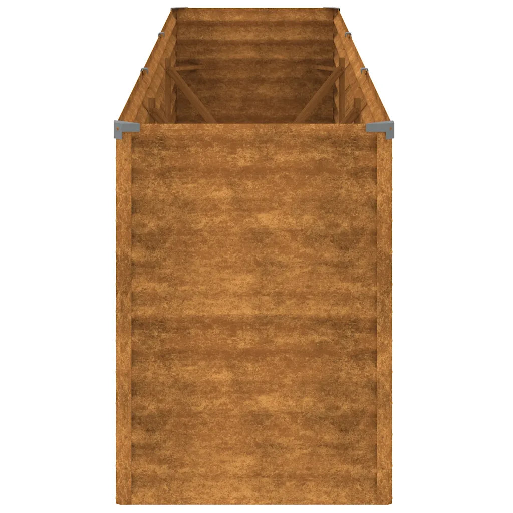 Canteiro elevado de jardim 291x50x69 cm Aço Corten