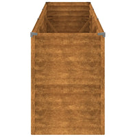 Canteiro elevado de jardim 291x50x69 cm Aço Corten