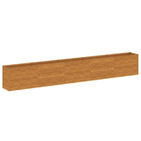 Canteiro elevado de jardim 482x50x69 cm Aço Corten