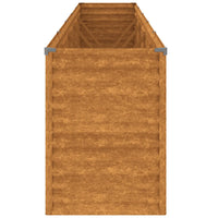 Canteiro elevado de jardim 482x50x69 cm Aço Corten