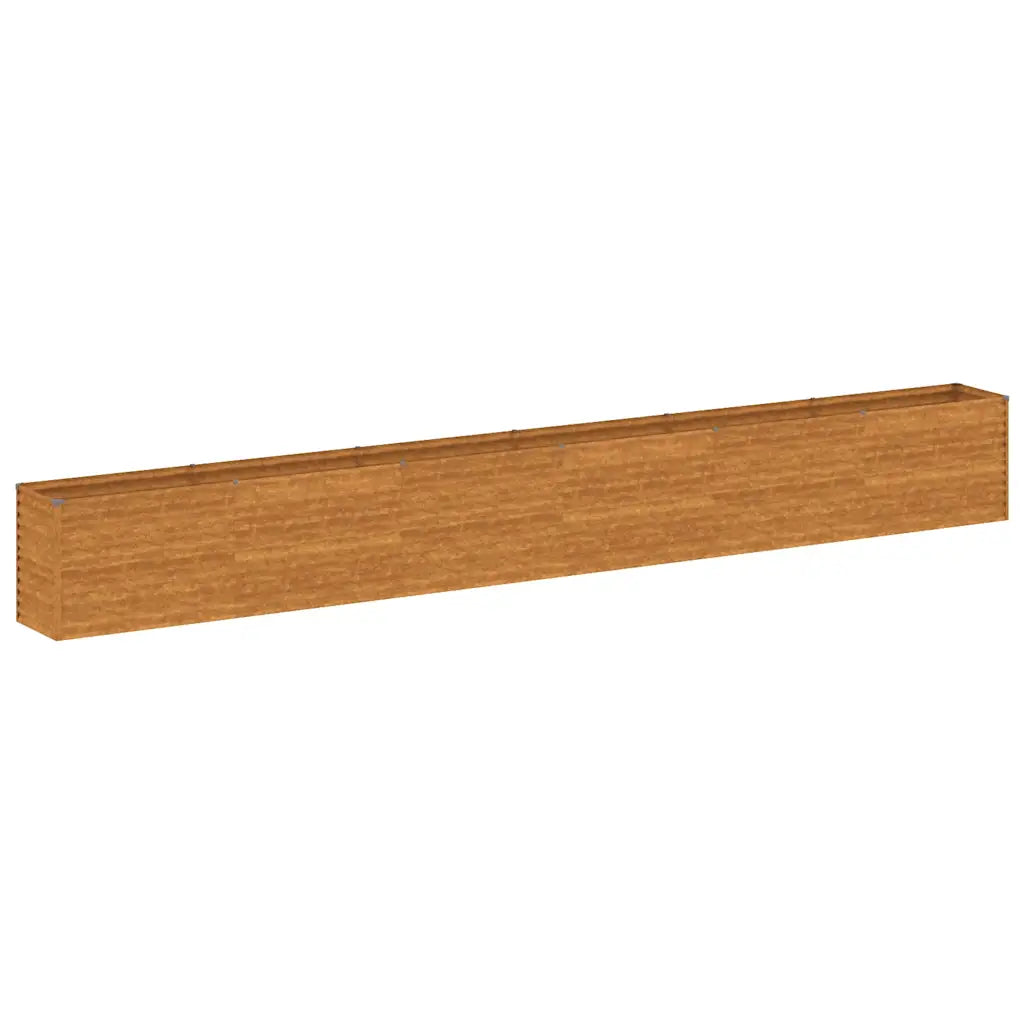 Canteiro elevado de jardim 578x50x69 cm Aço Corten