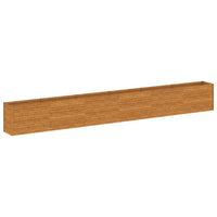 Canteiro elevado de jardim 578x50x69 cm Aço Corten