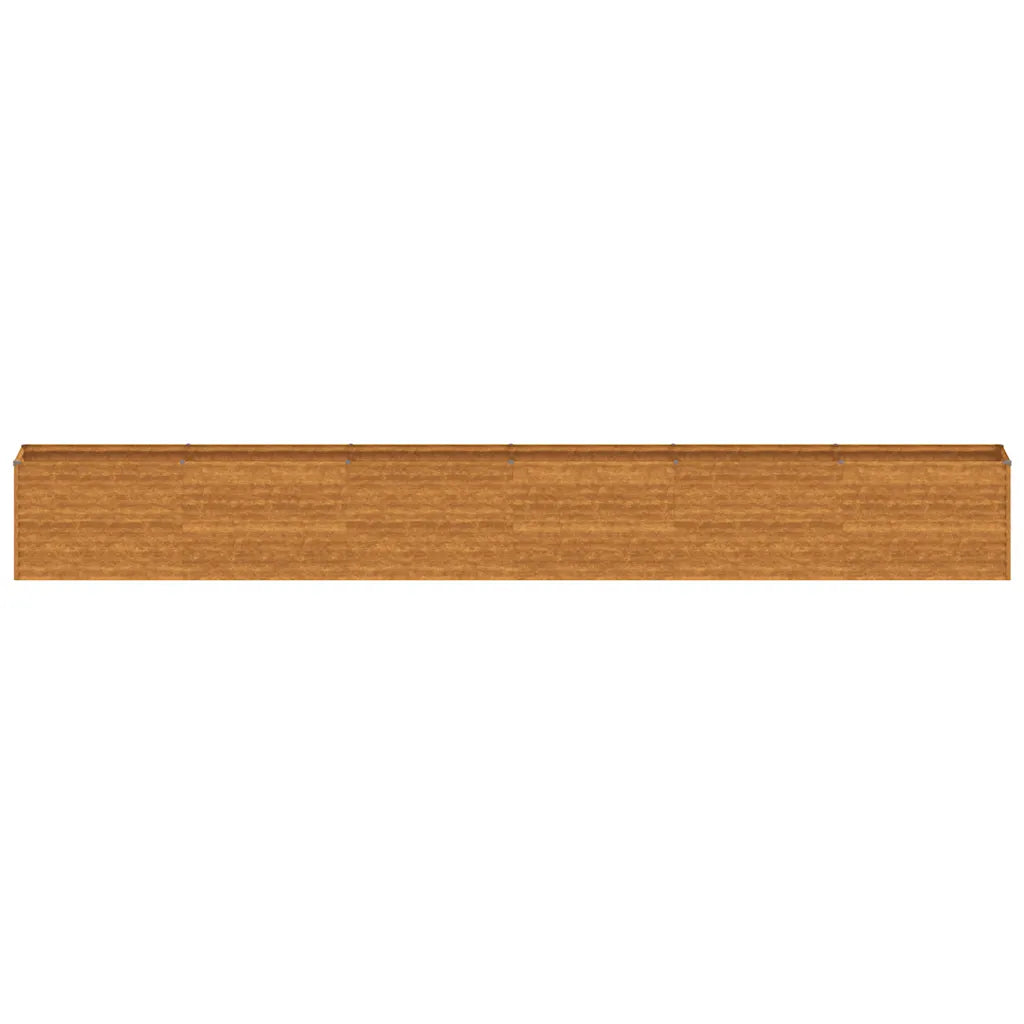 Canteiro elevado de jardim 578x50x69 cm Aço Corten