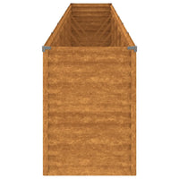 Canteiro elevado de jardim 578x50x69 cm Aço Corten