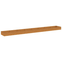 Canteiro elevado de jardim 770x100x36 cm aço corten
