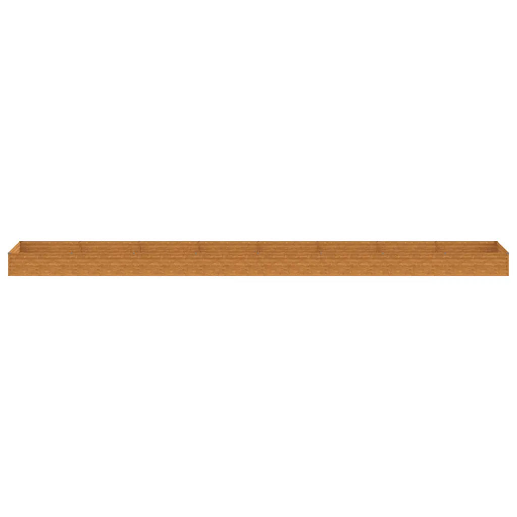 Canteiro elevado de jardim 770x100x36 cm aço corten