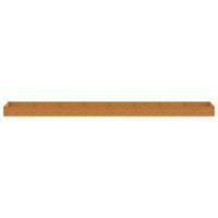 Canteiro elevado de jardim 770x100x36 cm aço corten