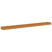 Canteiro elevado de jardim 960x100x36 cm aço corten