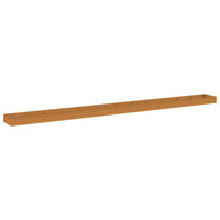 Canteiro elevado de jardim 1150x100x36 cm aço corten