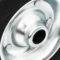 Roda para roda jóquei Ø20x5 cm borracha maciça e aço