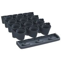 Conjunto floreira vertical 12 pcs polipropileno
