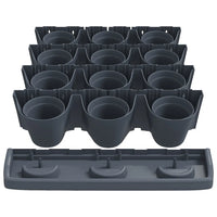 Conjunto floreira vertical 12 pcs polipropileno