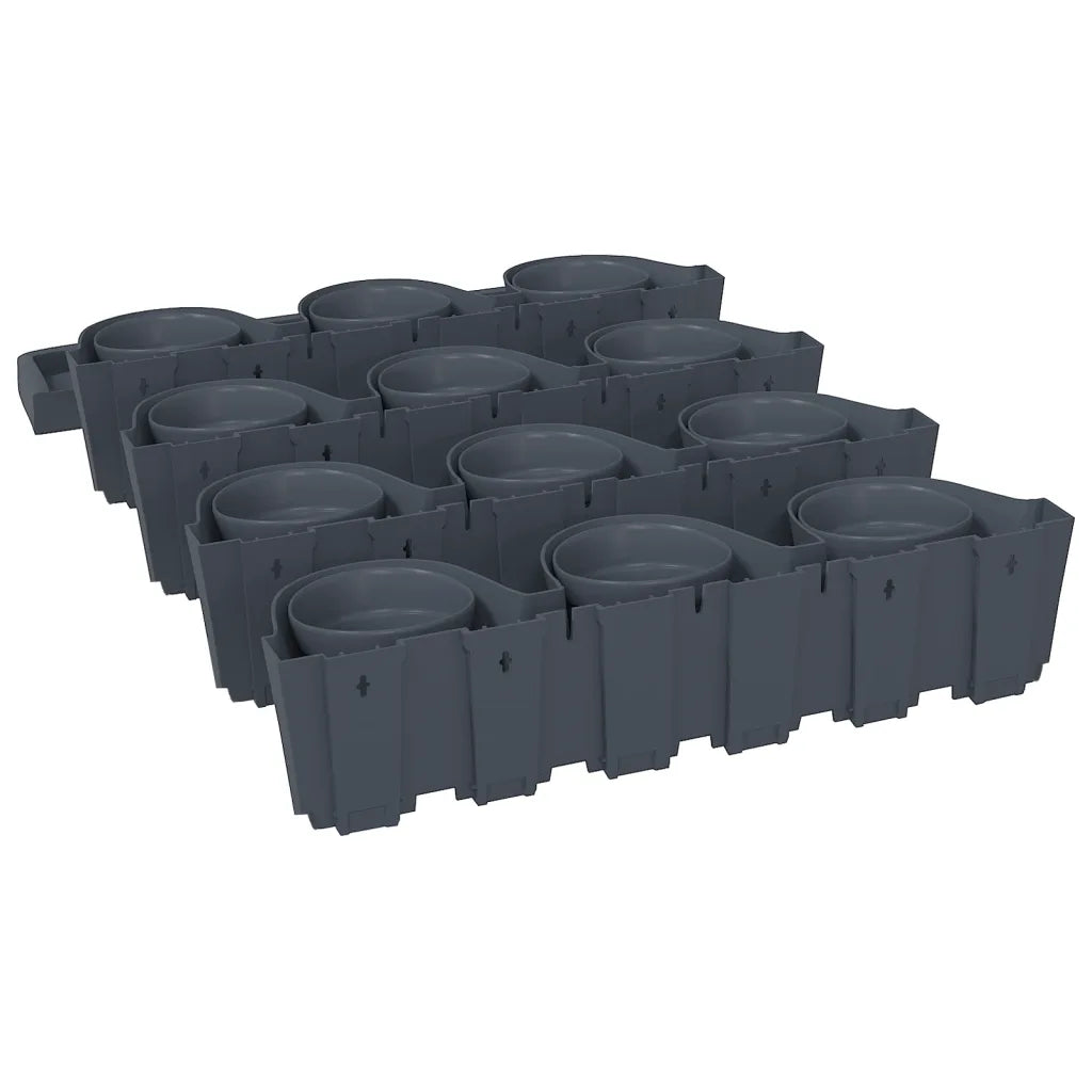 Conjunto floreira vertical 12 pcs polipropileno