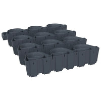 Conjunto floreira vertical 12 pcs polipropileno