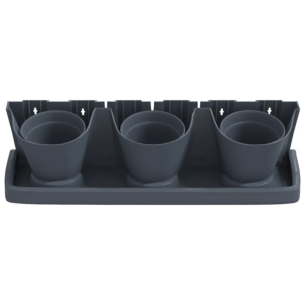 Conjunto floreira vertical 12 pcs polipropileno