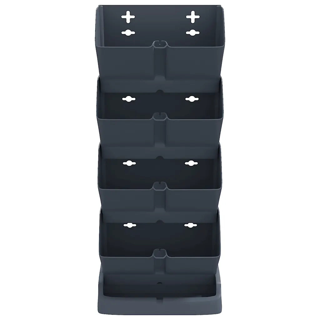 Conjunto floreira vertical 4 pcs polipropileno