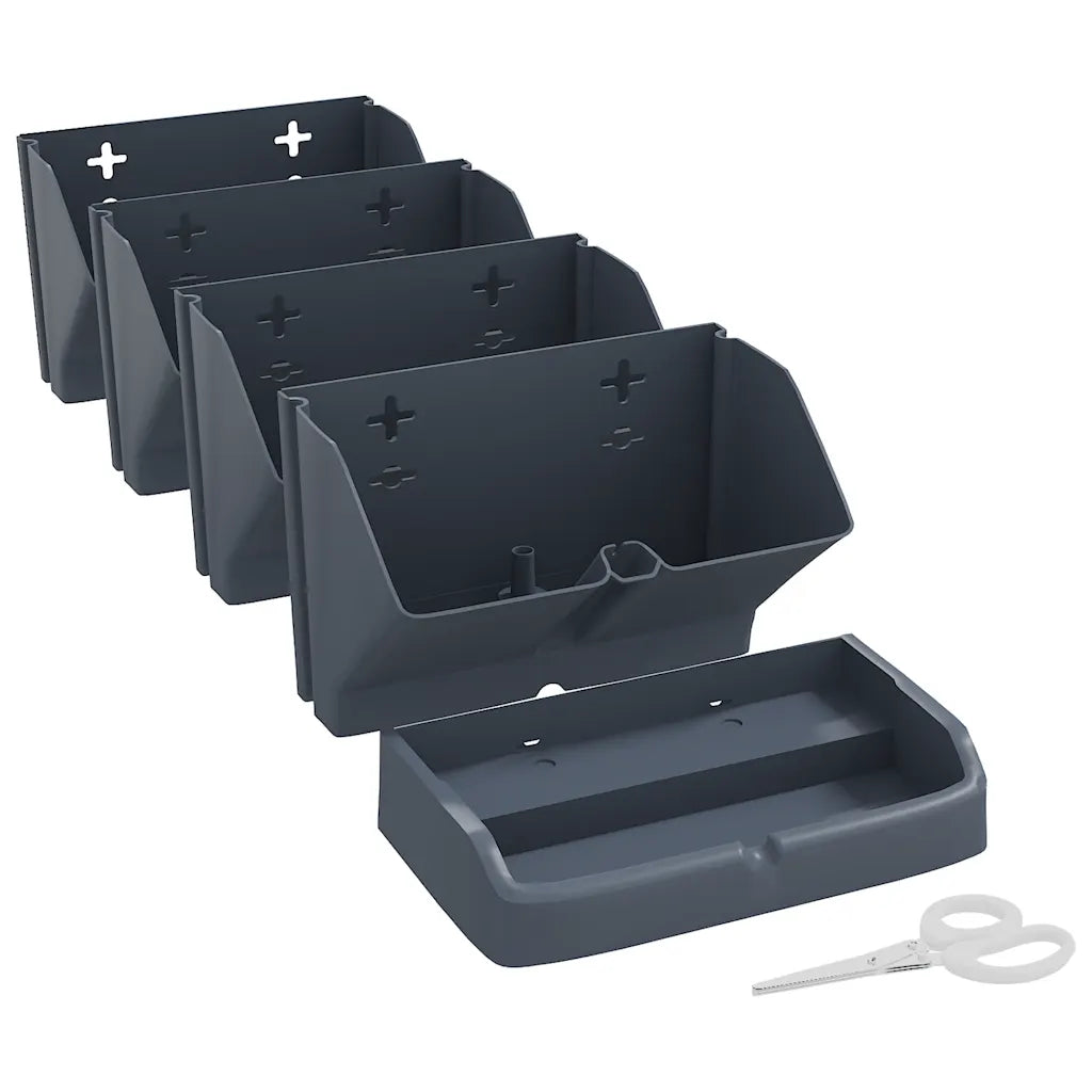 Conjunto floreira vertical 4 pcs polipropileno