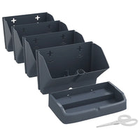 Conjunto floreira vertical 4 pcs polipropileno