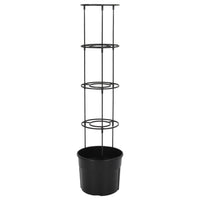 vidaXL Vaso p/ cultivo de tomate Ø29,5x115 cm polipropileno antracite