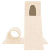 vidaXL Árvore p/ gatos c/ poste arranhador sisal 59 cm cinzento-claro